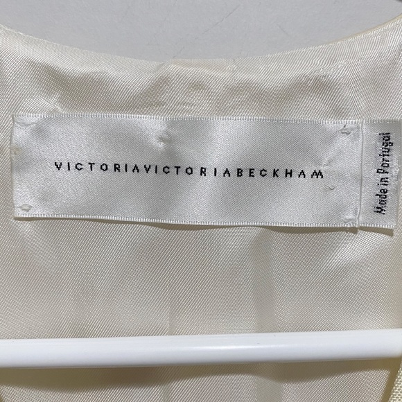 Victoria Beckham Canvas linen and Satin Vest - Picture 8 of 9